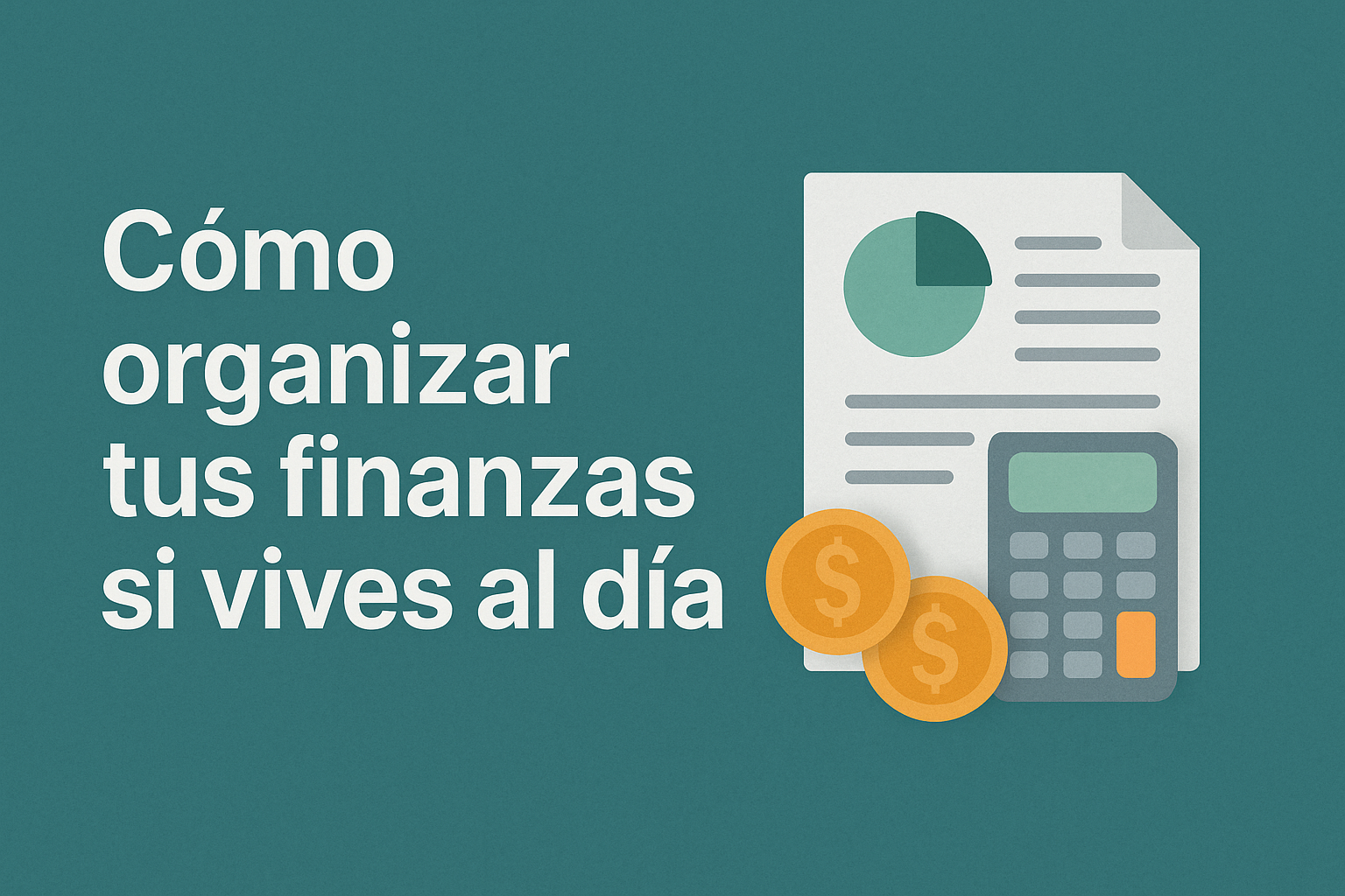 Cómo organizar tus finanzas si vives al día Cómo organizar tus finanzas si vives al día