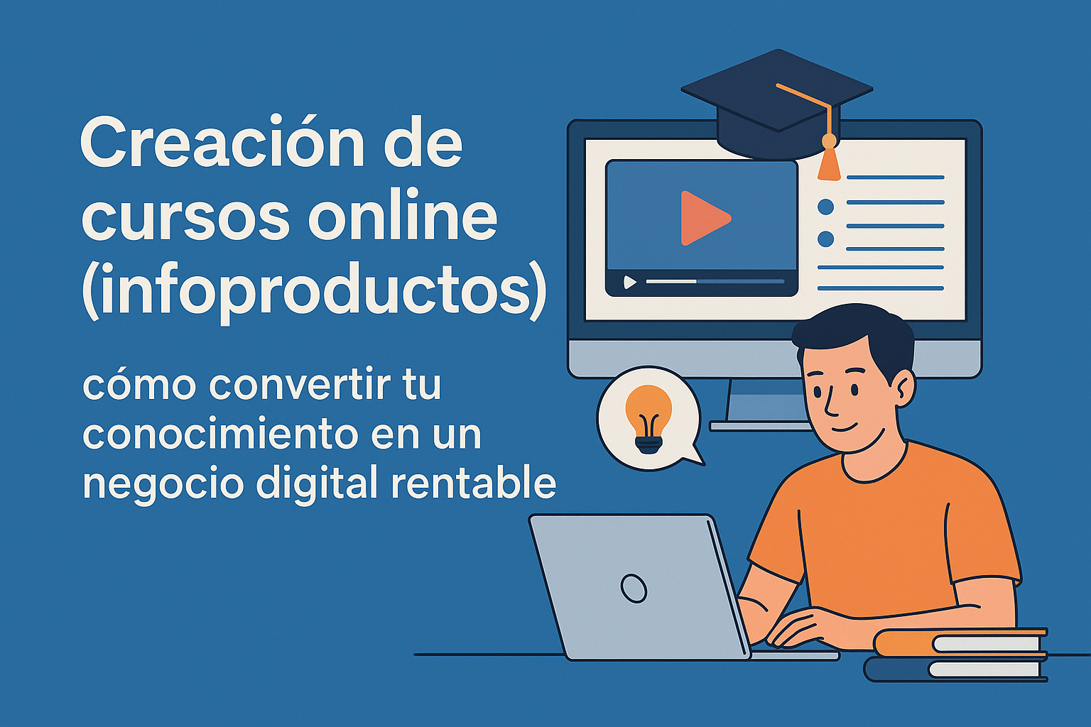 Creación de cursos online (infoproductos): cómo convertir tu conocimiento en un negocio digital rentable
