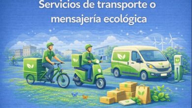 Servicios de transporte o mensajería ecológica: movilidad sostenible para un futuro responsable