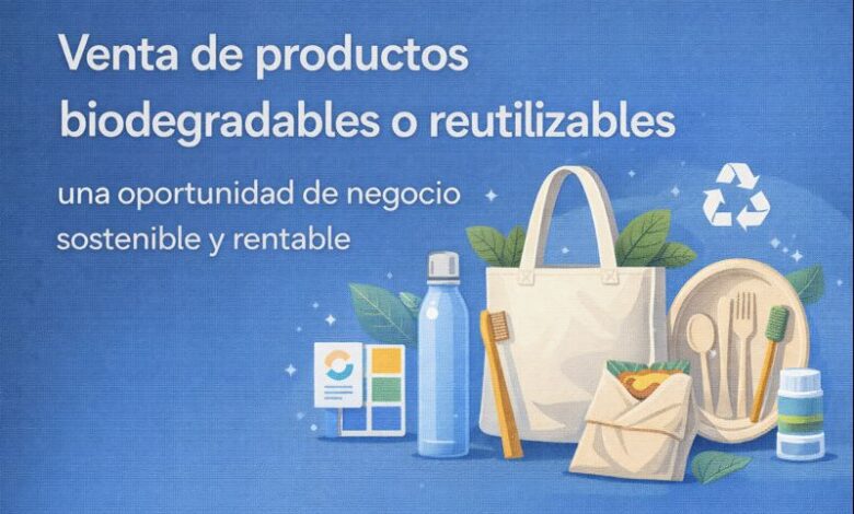 Venta de productos biodegradables o reutilizables: una oportunidad de negocio sostenible y rentable